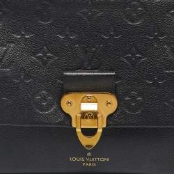 Pre Owned Louis Vuitton Black Monogram Empreinte Leather Vavin PM Bag
