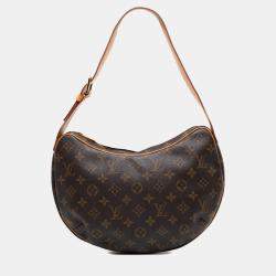 Pre Owned Louis Vuitton Brown Monogram Croissant MM