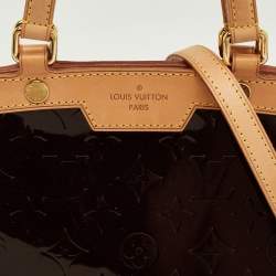 Pre Owned Louis Vuitton Amarante Monogram Vernis Brea MM Bag