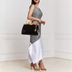 Pre Owned Louis Vuitton Amarante Monogram Vernis Brea MM Bag