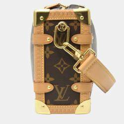Pre Owned Louis Vuitton Side Trunk Mm Handbag Monogram