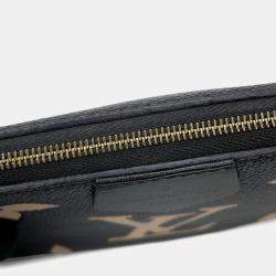 Pre Owned Louis Vuitton Two-Tone Monogram Empreinte Multi Pochette Accessoires Shoulder Bag Black