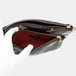 Pre Owned Louis Vuitton Two-Tone Monogram Empreinte Multi Pochette Accessoires Shoulder Bag Black