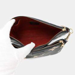 Pre Owned Louis Vuitton Two-Tone Monogram Empreinte Multi Pochette Accessoires Shoulder Bag Black
