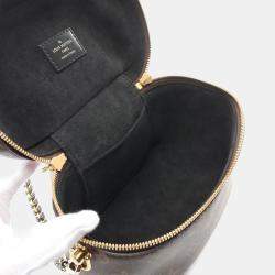 Pre Owned Louis Vuitton Vanity Nv Pm Monogram Reverse Handbag Coated Canvas Leather Brown Black