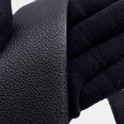Pre Owned Louis Vuitton Monogram Empreinte Nano Speedy Handbag Black