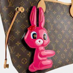 Pre Owned Louis Vuitton Sun Yitian Neverfull Mm Monogram Canvas Shoulder Bag Brown Pink And Gold