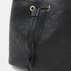 Pre Owned Louis Vuitton Monogram Empreinte Neonoe Shoulder Bag Noir Black