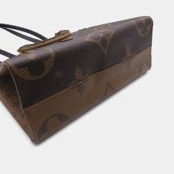 Pre Owned Louis Vuitton Tote Bag Monogram Reverse Giant On The Go MM