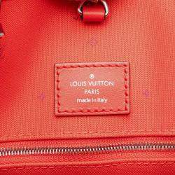 Pre Owned Louis Vuitton Monogram Giant Lv Escale On The Go GM Tote Bag Red Purple Pink Leather