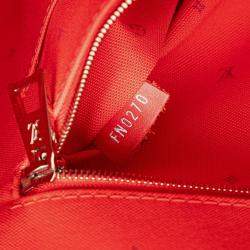 Pre Owned Louis Vuitton Monogram Giant Lv Escale On The Go GM Tote Bag Red Purple Pink Leather