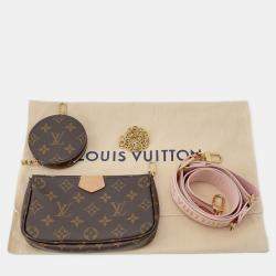 Pre Owned Louis Vuitton Brown Monogram Multi Pochette Accessoires Pouch Shoulder Bag