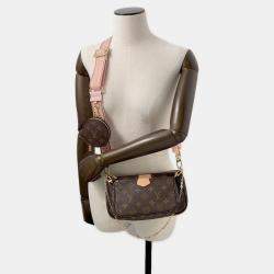 Pre Owned Louis Vuitton Brown Monogram Multi Pochette Accessoires Pouch Shoulder Bag