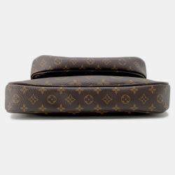 Pre Owned Louis Vuitton Brown Monogram Multi Pochette Accessoires Pouch Shoulder Bag