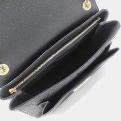 Pre Owned Louis Vuitton Black Monogram Empreinte Vavin PM Shoulder Bag