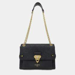 Pre Owned Louis Vuitton Black Monogram Empreinte Vavin PM Shoulder Bag