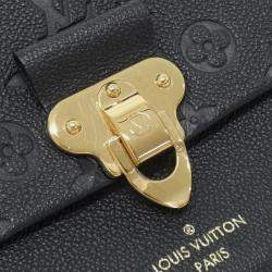 Pre Owned Louis Vuitton Black Monogram Empreinte Vavin PM Shoulder Bag