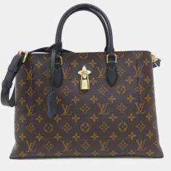 Pre Owned Louis Vuitton Monogram Flower Tote Handbag