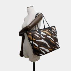 Pre Owned Louis Vuitton Multicolor Monogram Neverfull MM Tote Bag