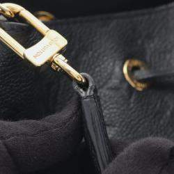 Pre Owned Louis Vuitton Neonoe Monogram Empreinte Noir Handbag In Leather Black