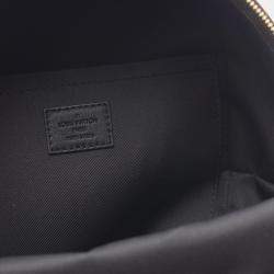 Pre Owned Louis Vuitton Palm Springs Brown/Black Monogram Coated Canvas Leather PM Backpack 