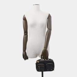 Pre Owned Louis Vuitton Shoulder Bag Calf Leather Utility Crossbody Black