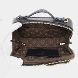 Pre Owned Louis Vuitton Shoulder Bag Calf Leather Utility Crossbody Black