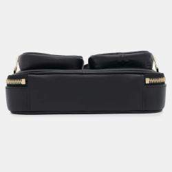 Pre Owned Louis Vuitton Shoulder Bag Calf Leather Utility Crossbody Black