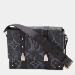 Pre Owned Louis Vuitton Black Monogram Pastel Trunk Messenger Pm Bag