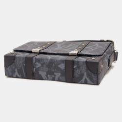 Pre Owned Louis Vuitton Black Monogram Pastel Trunk Messenger Pm Bag