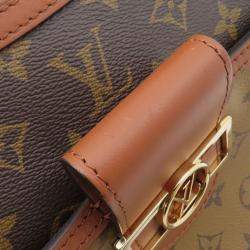 Pre Owned Louis Vuitton Monogram Reverse Hobo Dauphine Shoulder Bag