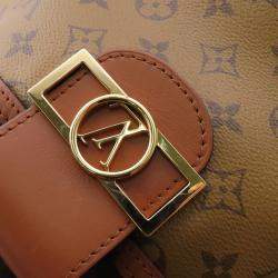 Pre Owned Louis Vuitton Monogram Reverse Hobo Dauphine Shoulder Bag