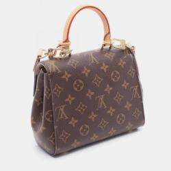 Pre Owned Louis Vuitton Cluny Mini Handbag Coated Canvas And Leather Monogram Brown