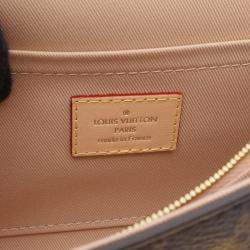 Pre Owned Louis Vuitton Cluny Mini Handbag Coated Canvas And Leather Monogram Brown