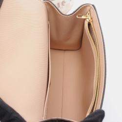Pre Owned Louis Vuitton Cluny Mini Handbag Coated Canvas And Leather Monogram Brown