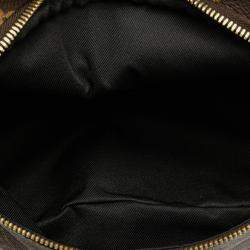 Pre Owned Louis Vuitton Monogram Bum Bag Body Waist Brown Pvc Leather