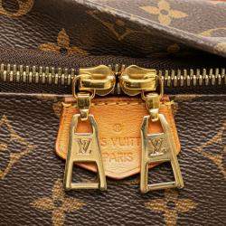 Pre Owned Louis Vuitton Monogram Bum Bag Body Waist Brown Pvc Leather