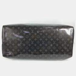 Pre Owned Louis Vuitton Monogram Eclipse Glaze Isetan Limited Keepall Bandouliere 50 2Way Bag Travel Shoulder Boston Black