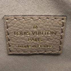 Pre Owned Louis Vuitton Beige Monogram Empreinte Nano Speedy Handbag