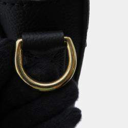 Pre Owned Louis Vuitton Monogram Empreinte Studio Shoulder Bag In Black Cowhide Leather