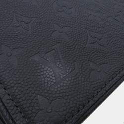 Pre Owned Louis Vuitton Monogram Empreinte Studio Shoulder Bag In Black Cowhide Leather