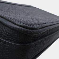 Pre Owned Louis Vuitton Monogram Empreinte Studio Shoulder Bag In Black Cowhide Leather