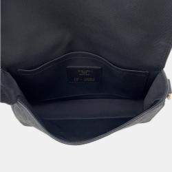 Pre Owned Louis Vuitton Monogram Empreinte Studio Shoulder Bag In Black Cowhide Leather