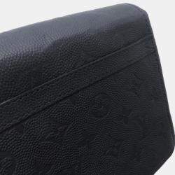 Pre Owned Louis Vuitton Monogram Empreinte Studio Shoulder Bag In Black Cowhide Leather