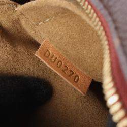 Pre Owned Louis Vuitton Boite Chapeau Souple Pm Shoulder Bag In Coated Canvas And Leather With Monogram Design Brown