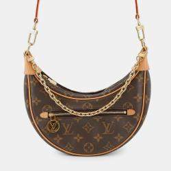 Pre Owned Louis Vuitton Brown Monogram Loop Shoulder Bag