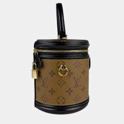 Pre Owned Louis Vuitton Handbag Shoulder Bag Monogram Reverse Cannes Brown