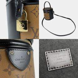 Pre Owned Louis Vuitton Handbag Shoulder Bag Monogram Reverse Cannes Brown