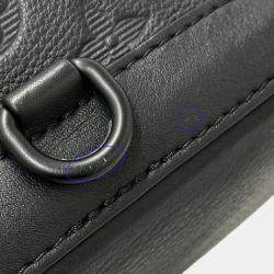 Pre Owned Louis Vuitton Monogram Shadow Shoulder Bag In Empreinte Nylon Noe Swing Noir Bucket
