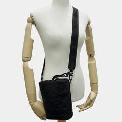 Pre Owned Louis Vuitton Monogram Shadow Shoulder Bag In Empreinte Nylon Noe Swing Noir Bucket
